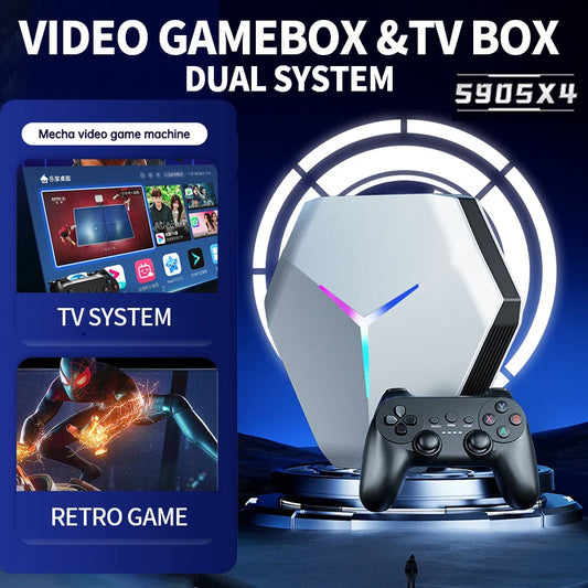 X10 Video Game Console 4k Gamestick TV BOX 5G Dual System 2.4G Wireless Gamepad PSP N64 PS1 Emulators 128G 10000 Retro Games