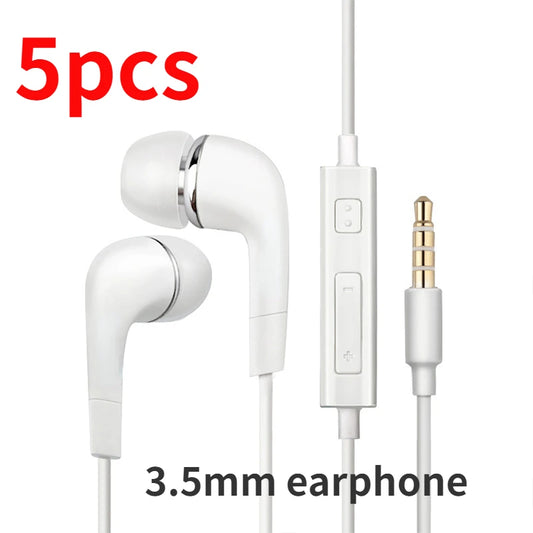 10/5Pcs/1Pc EHS64 3.5mm Earphones For Samsung S10 S8 S9 Built-in Microphone In-Ear Wired 3.5mm Headsets For Huawei Xiaomi Phone
