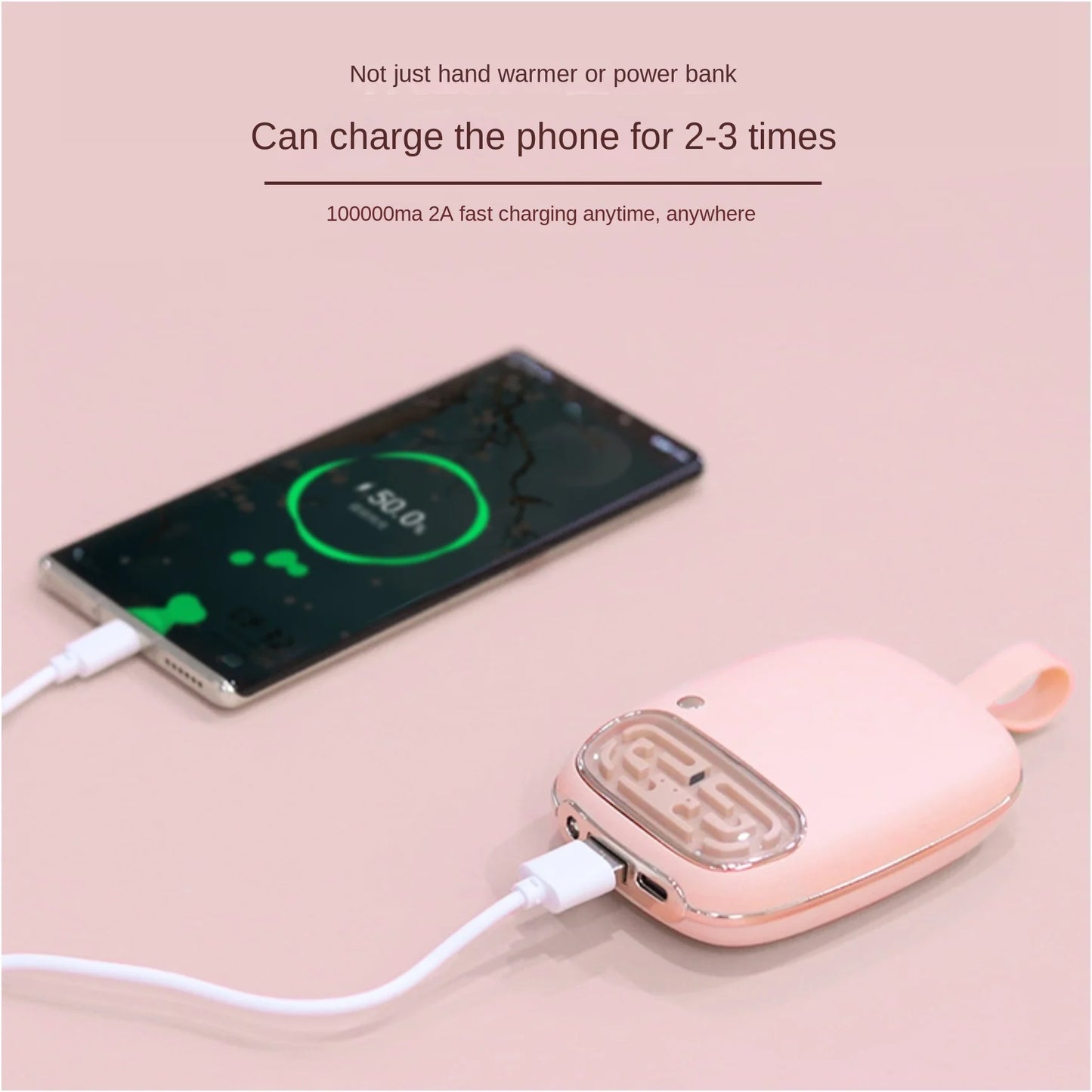 022 new hand warmers charging treasure two-in-one mini USB portable hand warmers mobile power gift